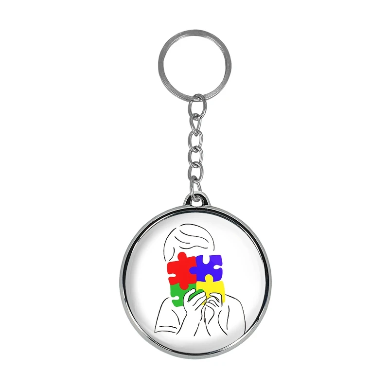 جاکلیدی خندالو طرح اتیسم Autism مدل دوطرفه کد 2675626757