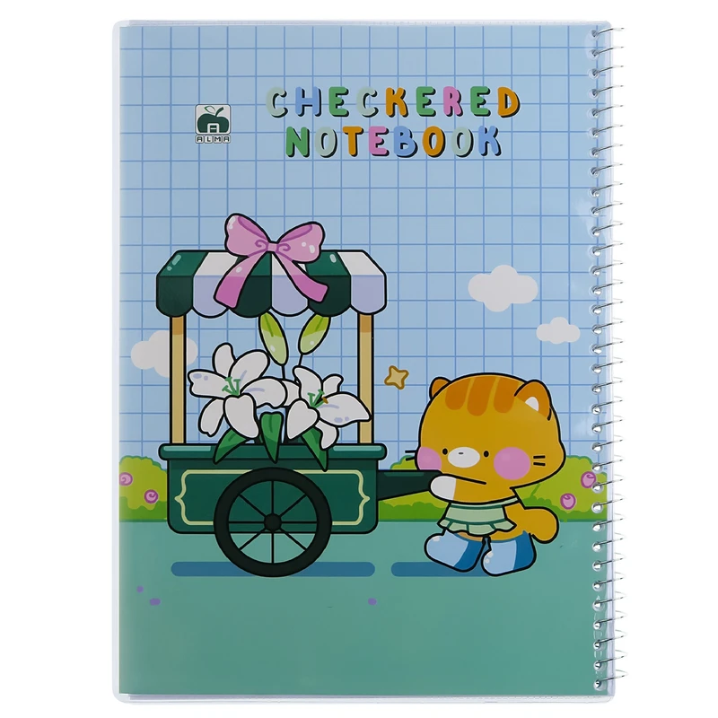 دفتر شطرنجی 60 برگ نهال طرح پیشی کد 8709