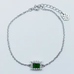دستبند نقره زنانه سلین کالا مدل زمرد ce-As280