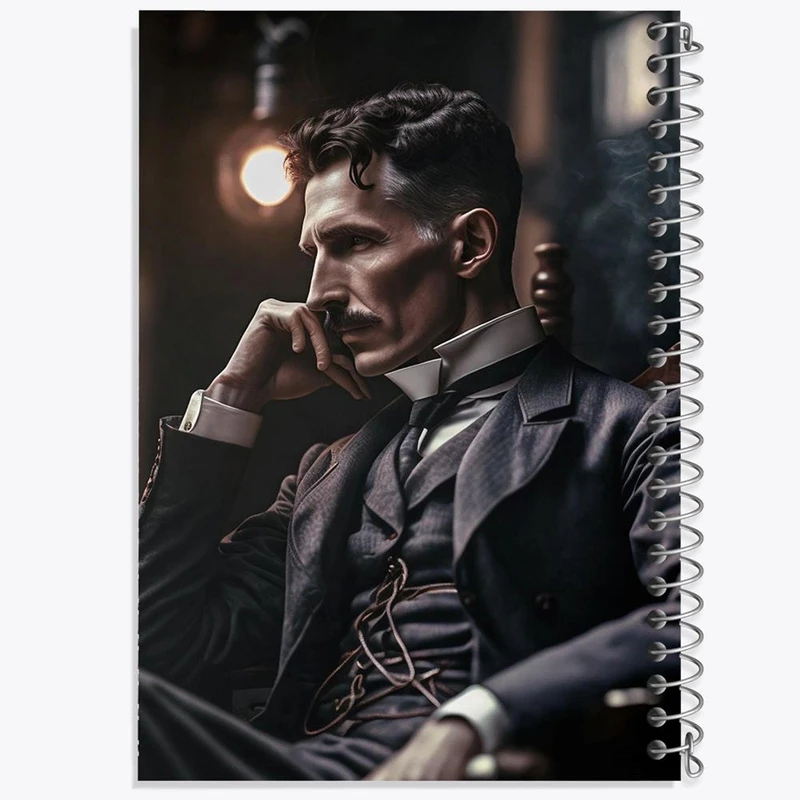 دفتر نت موسیقی 50 برگ خندالو مدل نیکولاس تسلا Tesla کد 29491