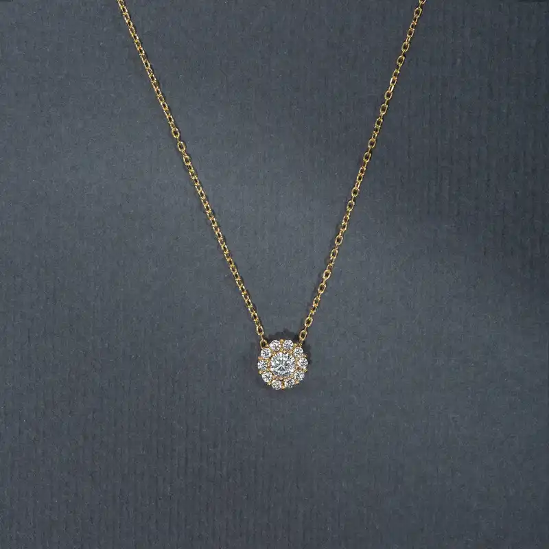 گردنبند طلا 18 عیار زنانه جواهری سون مدل 3193