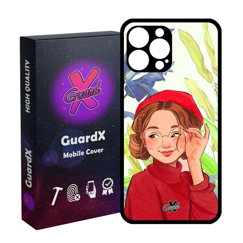 کاور گارد ایکس طرح دختر مدل Glass10328 مناسب برای گوشی موبایل اپل iPhone 14 Pro Max
