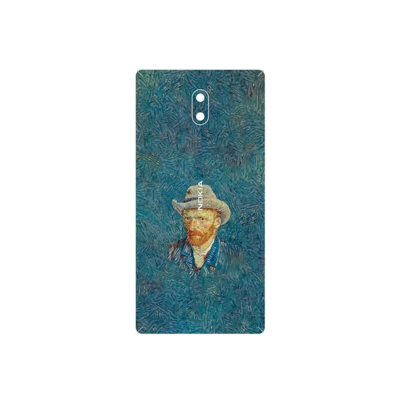 برچسب پوششی ماهوت مدل Self portrait with a gray felt hat مناسب برای گوشی موبایل نوکیا 3