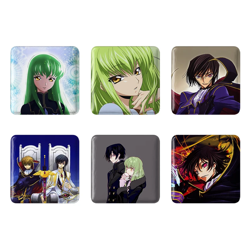 مگنت خندالو طرح انیمه کد گیاس Code Geass کد 589B مجموعه 6 عددی
