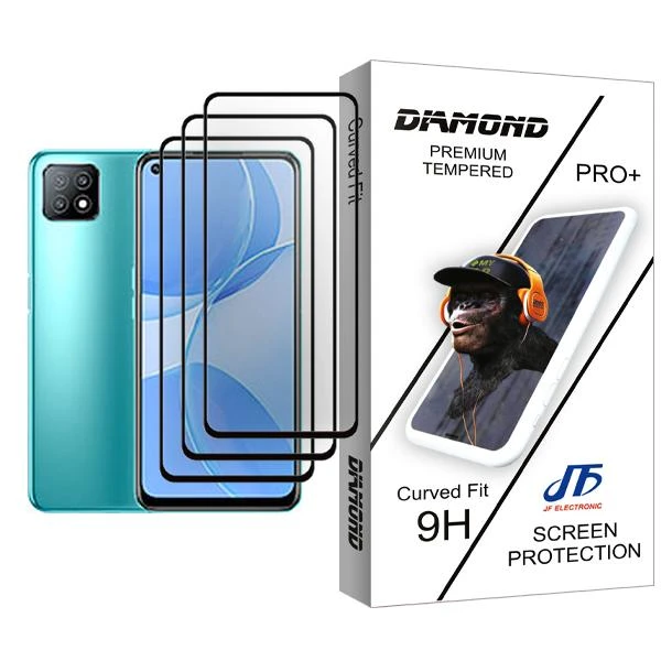 محافظ صفحه نمایش جی اف مدل Diamond Glass MIX003 مناسب برای گوشی موبایل اوپو A53 5G بسته سه عددی
