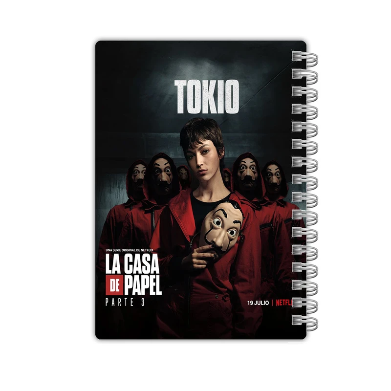 دفترچه یادداشت 50 برگ مدل Money Heist کد 2107