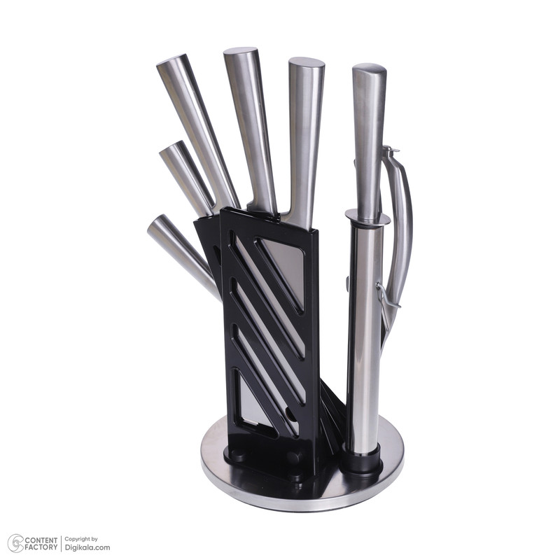 سرویس چاقو آشپزخانه 8 پارچه چیلانکو مدل کلاسیک پایه استیل