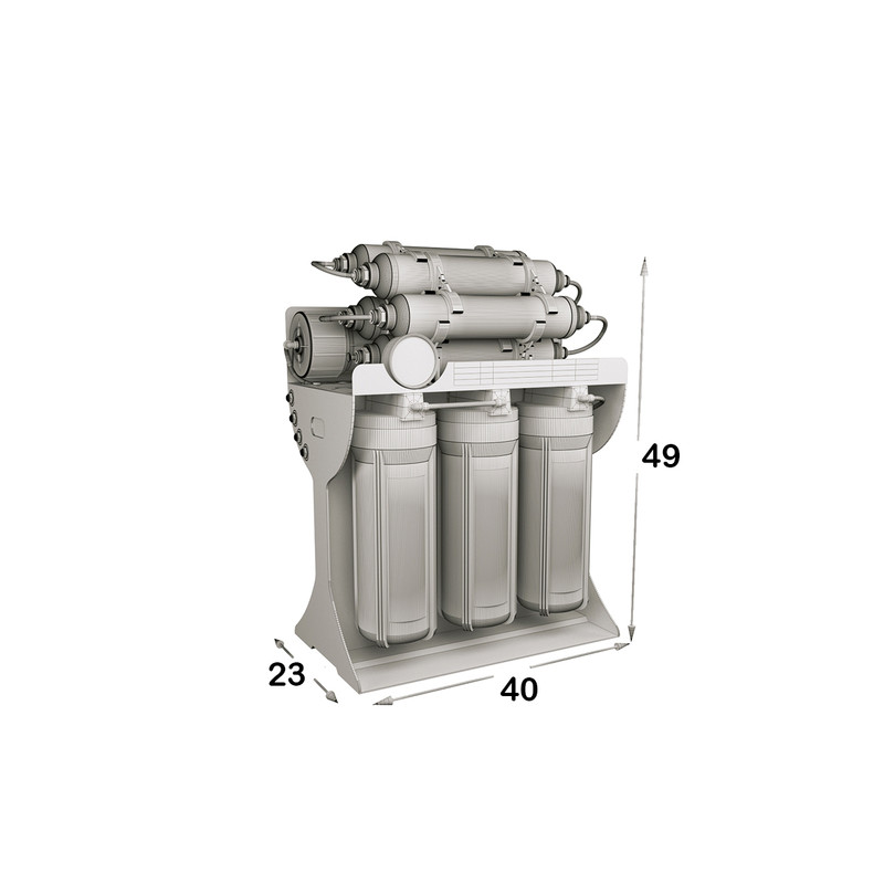 دستگاه تصفیه کننده آب اس اس وی مدل MaxPro 2W X1000 به همراه شیر دوکاره و فیلتر تصفیه آب بسته 3 عددی