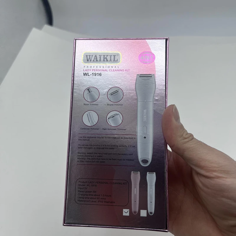 عکس شماره 10 : ست اصلاح موی بدن بانوان وایکیل مدل wl-1916