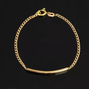 دستبند طلا 18 عیار بچگانه مدل br011