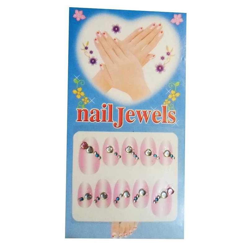 نگین ناخن مدل a01 مجموعه 6 عددی