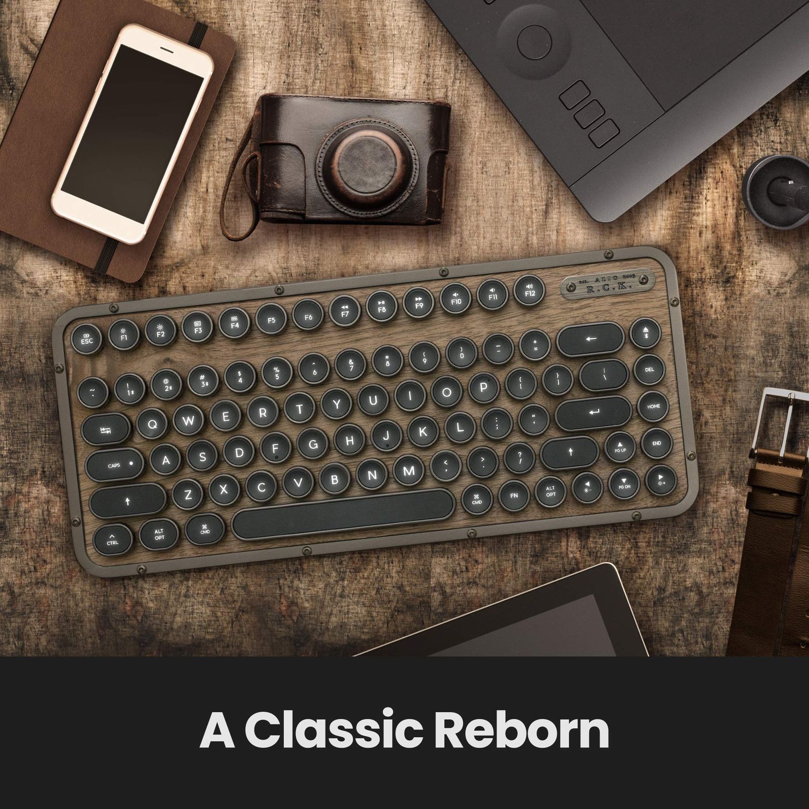 Retro Compact Keyboard, un teclado retro, inalámbrico y con gran autonomía