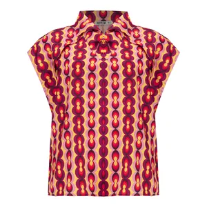 بلوز آستین کوتاه زنانه سرژه مدل 204530 رنگ صورتی