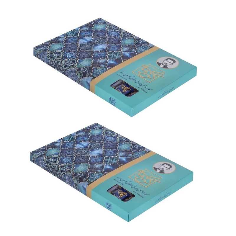 گز لقمه مخلوط پسته و بادام 28 درصد گز کرمانی مجموعه 2 عددی