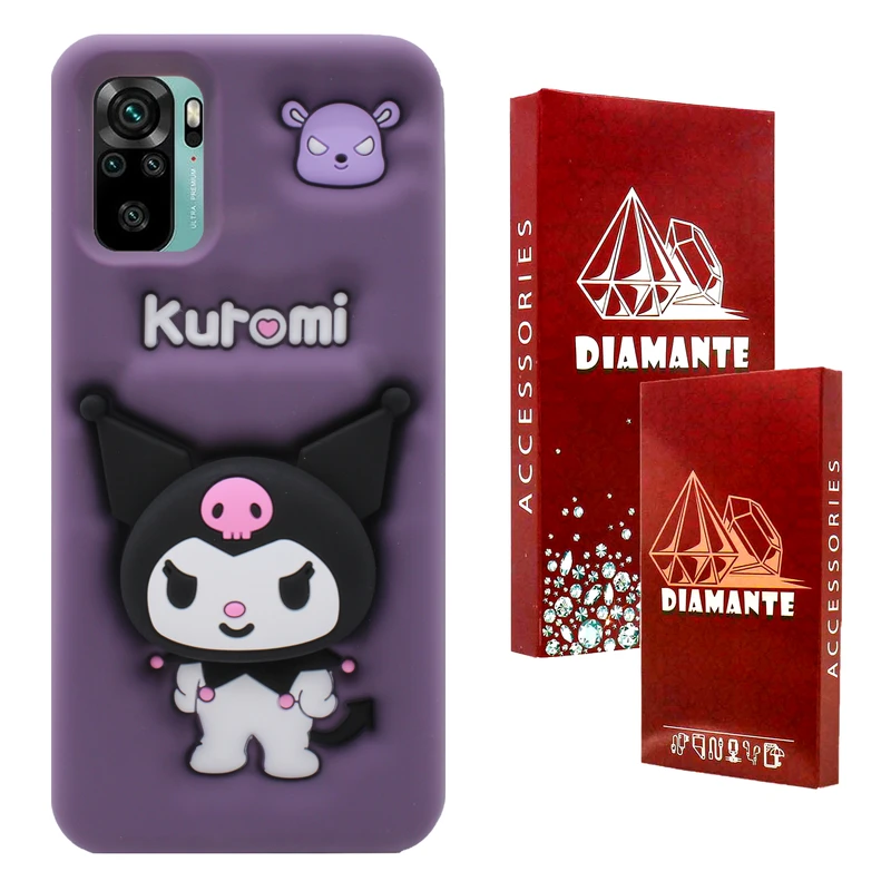 کاور دیامانته مدل Kuromi Rd مناسب برای گوشی موبایل شیائومی Redmi Note 10 4G