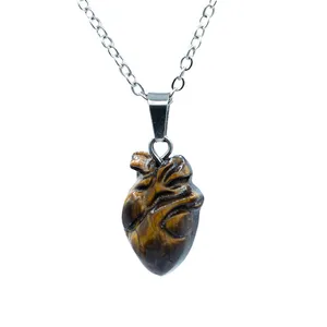 گردنبند زنانه مانا جم مدل دل سنگ چشم ببر