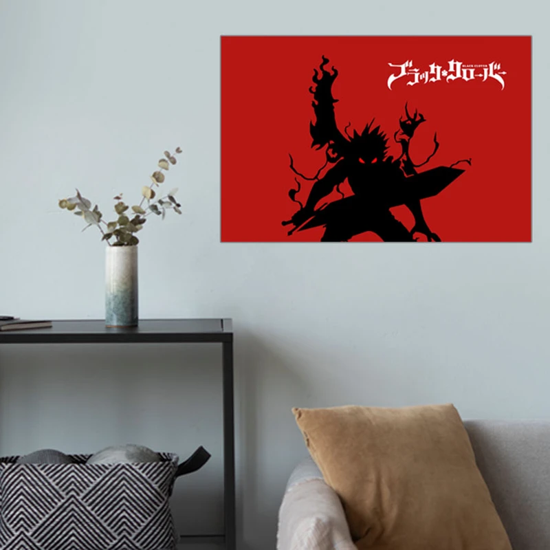 پوستر گوفی مدل والپیپر آستا انیمه شبدر سیاه طرح Asta Black Clover Anime Wallpaper کد RBK4