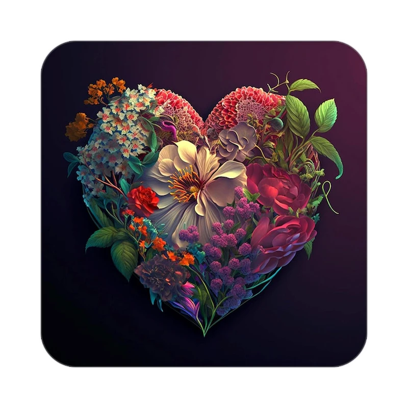 زیر لیوانی کاکتی مدل عاشقانه کد mp11258