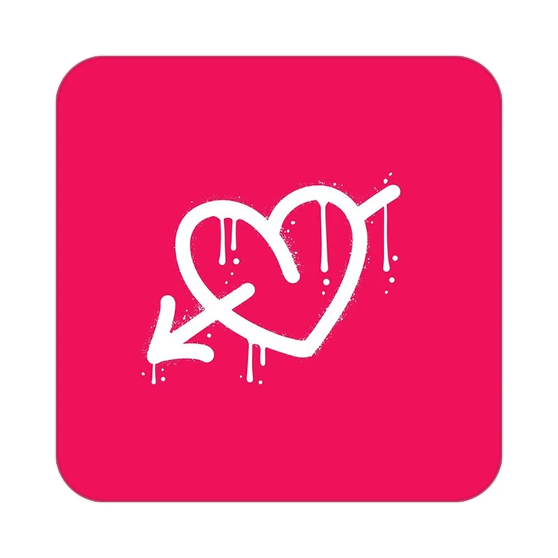 زیر لیوانی کاکتی طرح عاشقانه مدل mp40206