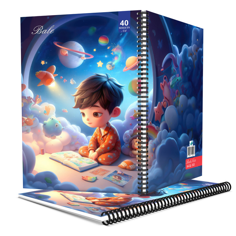 دفتر نقاشی 50 برگ انتشارات بله طرح پسرانه کد A4-L543