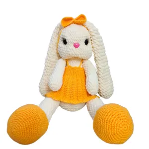 عروسک بافتنی مدل خرگوش لپی
