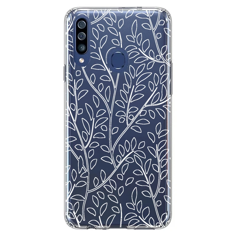 کاور مگافون طرح برگ مدل C45-W مناسب برای گوشی موبایل سامسونگ Galaxy A60 / M40