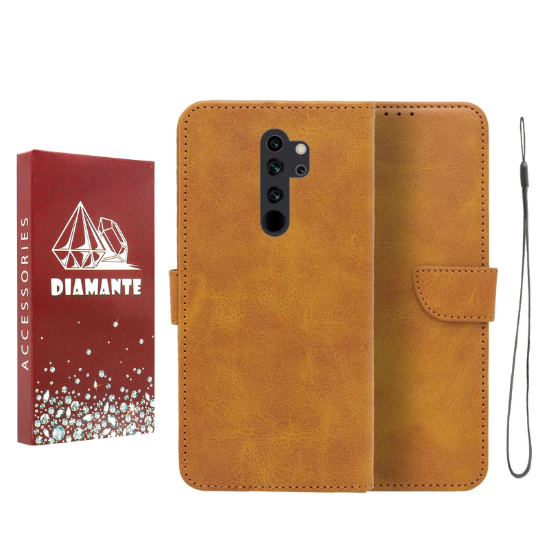 کیف کلاسوری دیامانته مدل Bandaviz Rd مناسب برای گوشی موبایل شیائومی Redmi Note 8 Pro به همراه بند آویز