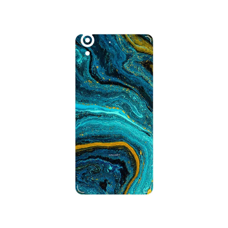 برچسب پوششی ماهوت مدل Turquoise marblewith golden streaks مناسب برای گوشی موبایل هوآوی Y6 II