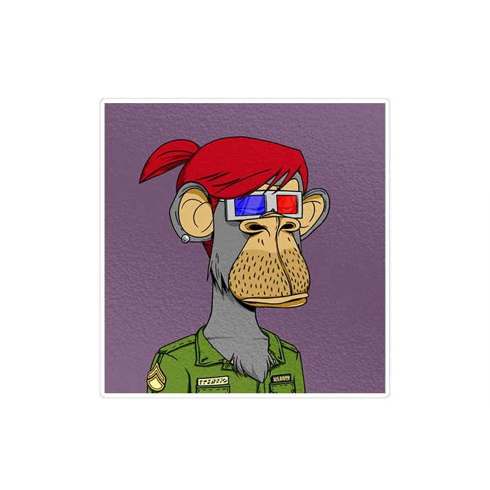 استیکر لپ تاپ ماسا دیزاین طرح monkey مدل STK1713