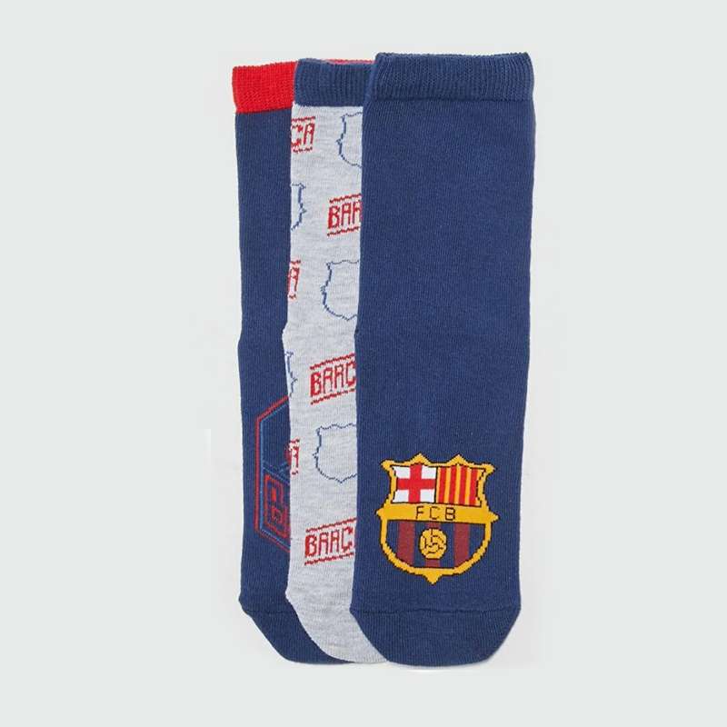 جوراب پسرانه ال سی وایکیکی مدل FC Barcelona2 بسته 3 عددی