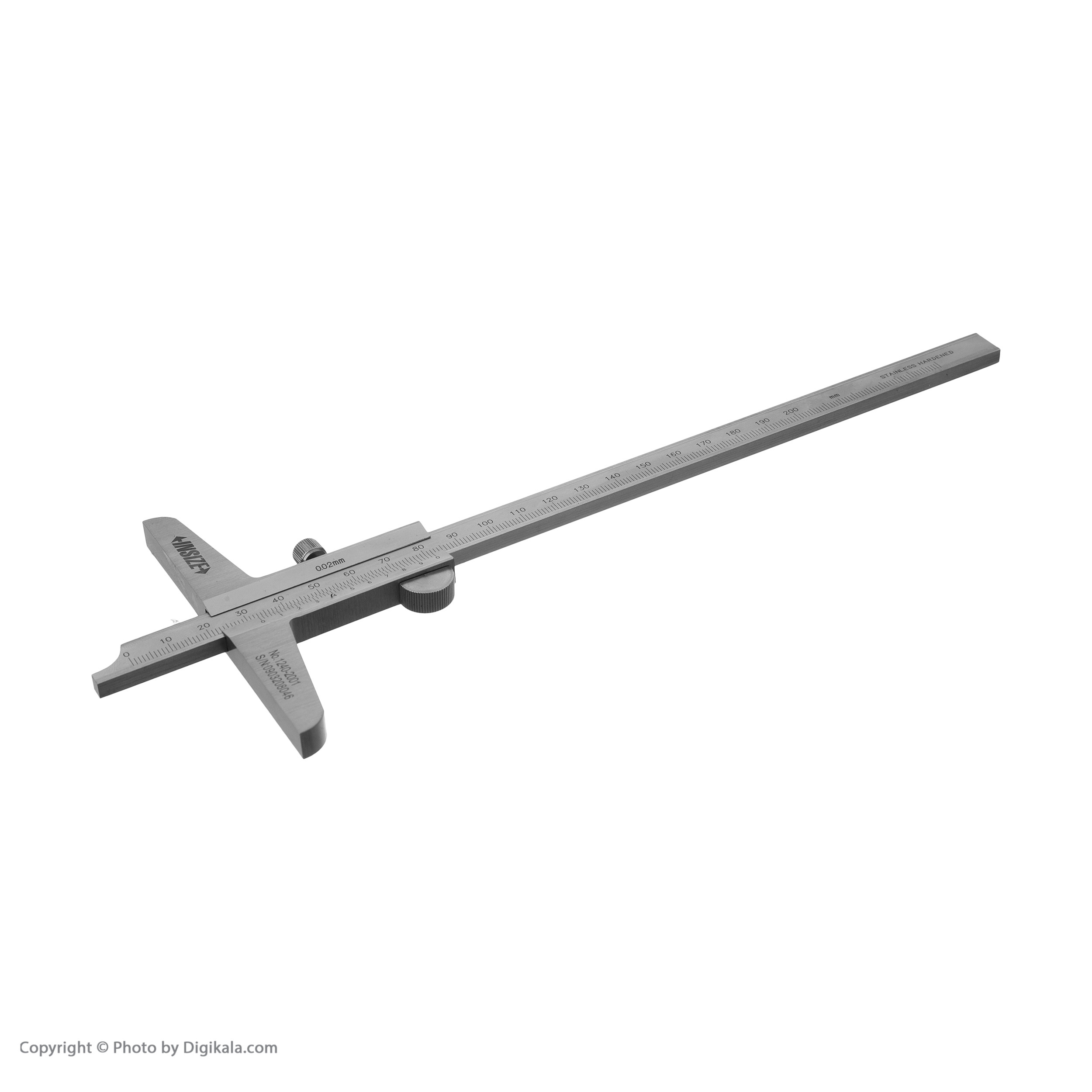 کولیس عمق سنج اینسایز کد 2001-1240 گستره 200-0 میلیمتر
