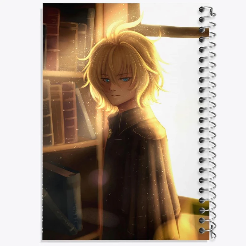 دفتر مشق 50 برگ خندالو مدل میکائیل هیاکویا انیمه اسرافیل پایانی  کد 12640