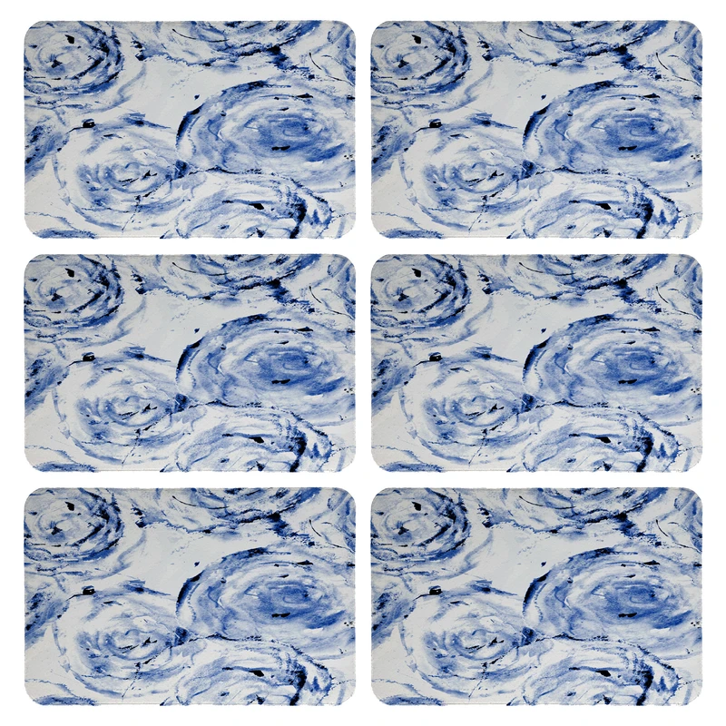 زیربشقابی طرح آبرنگی کد 9136 بسته 6 عددی 