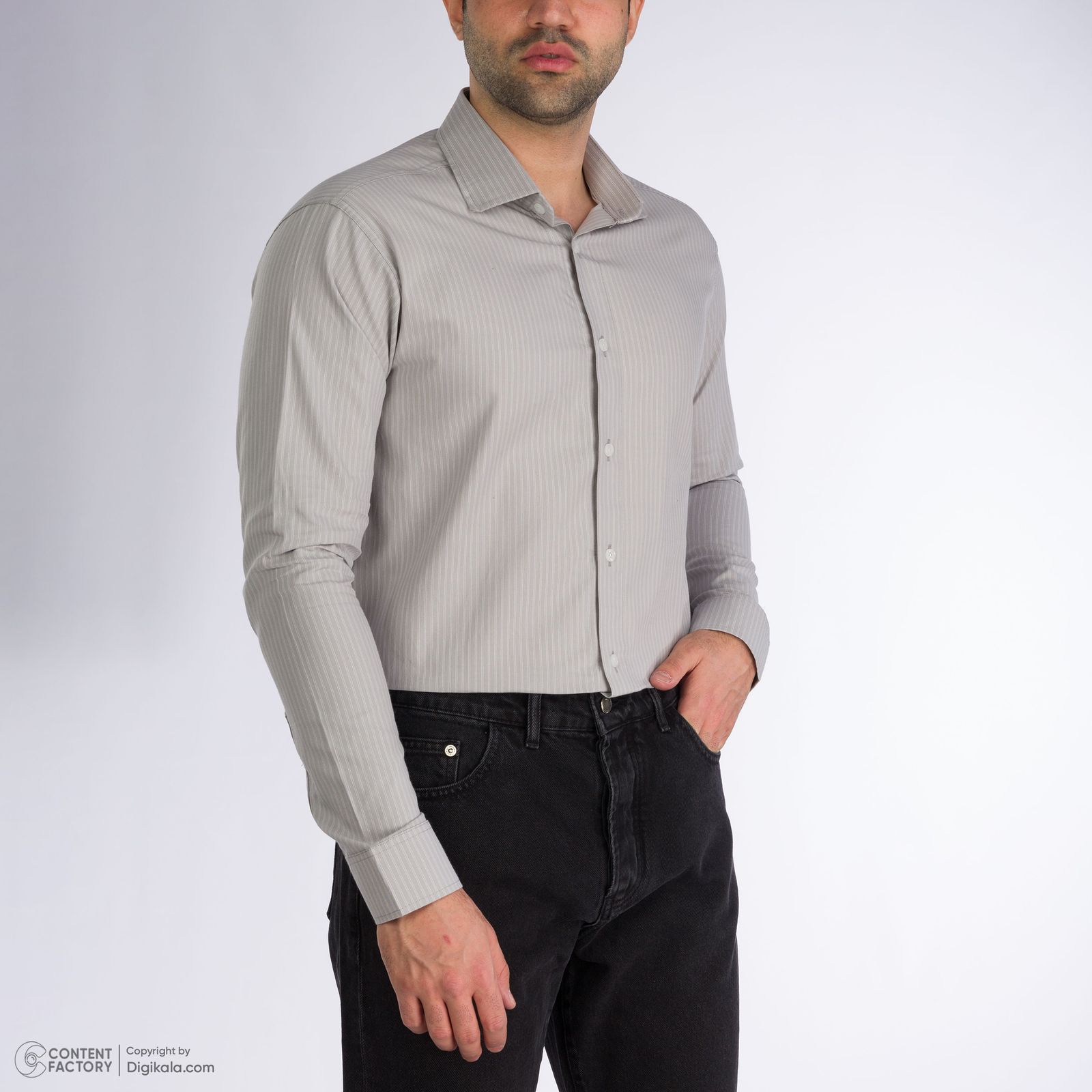 پیراهن آستین بلند مردانه باینت مدل 2261715-90 -  - 7
