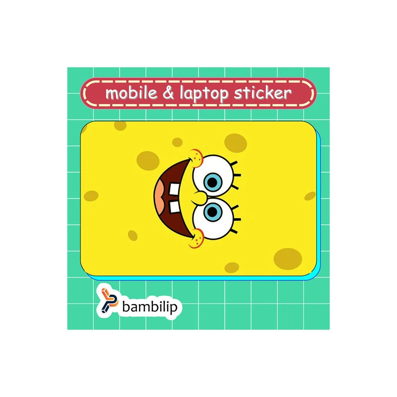 استیکر بامبیلیپ مدل کارت عابر طرح صورت باب اسفنجی کد 3433668
