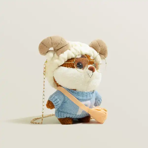 کیف دوشی بچگانه مدل عروسکی فانتزی پنج تکه