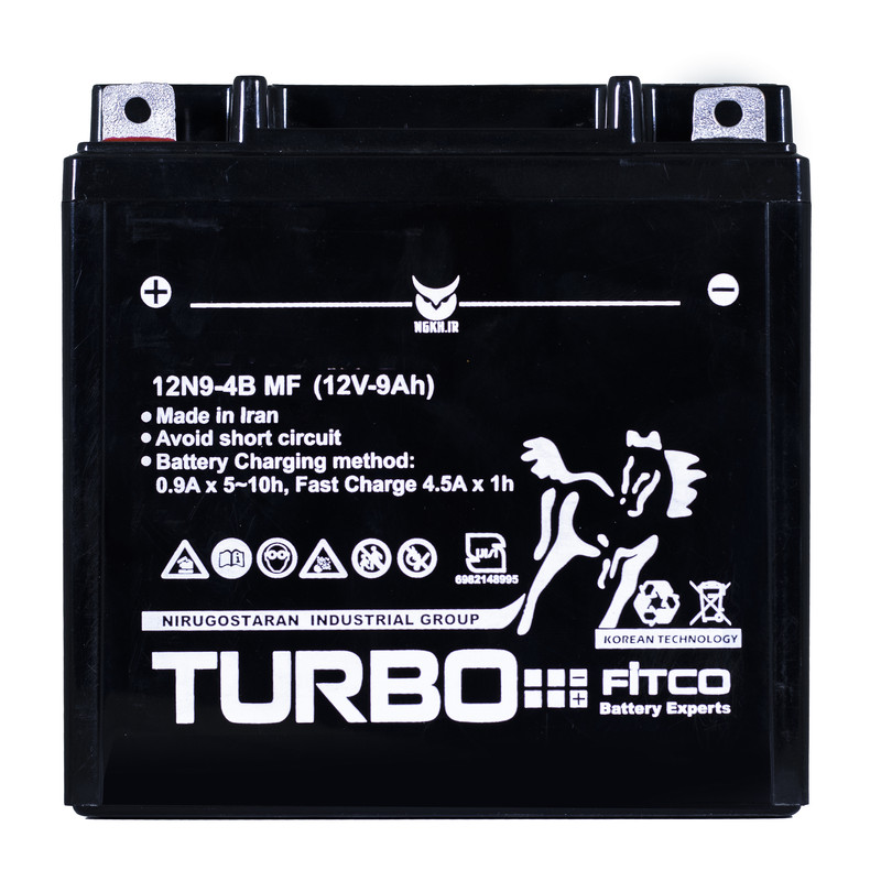 باتری موتورسیکلت توربو مدل 12V-9A