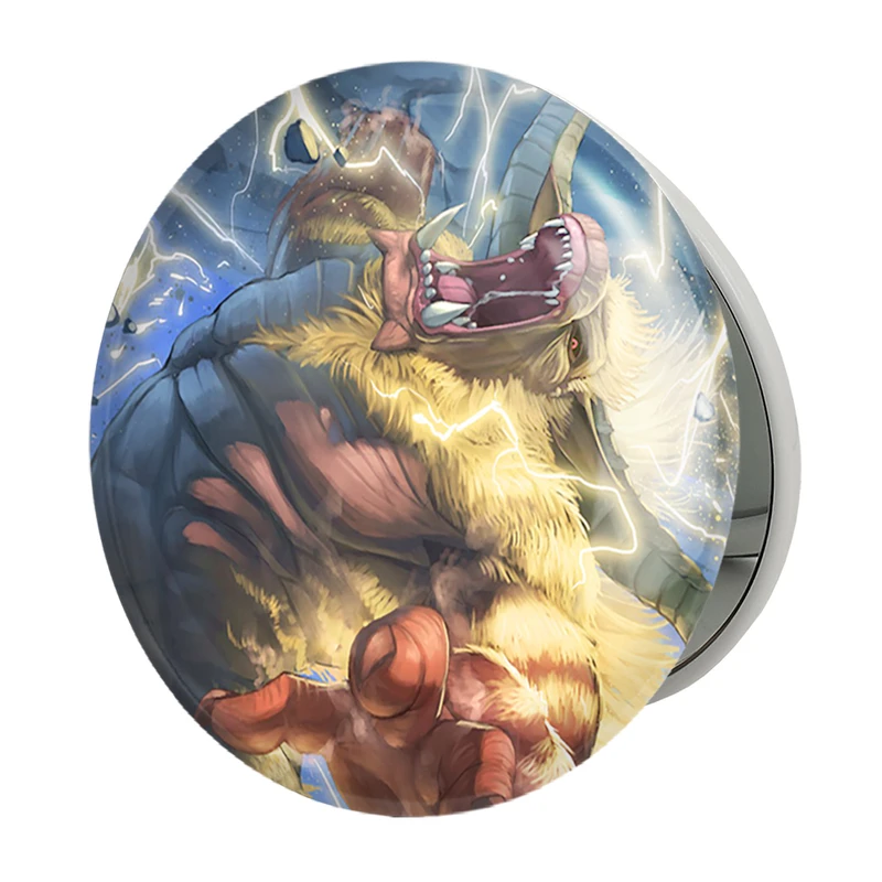 آینه جیبی خندالو طرح بازی شکارچی هیولا (Monster Hunter) مدل تاشو کد 33263