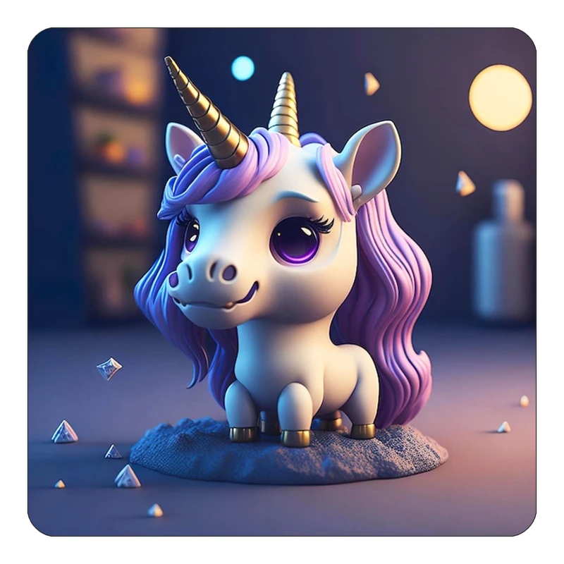 مگنت کاکتی طرح اسب تک شاخ و یونیکورن مدل mp33551