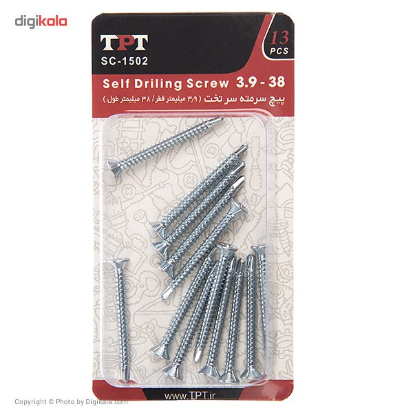 مجموعه 13 عددی پیچ سرمته تی پی تی مدل SC-1502