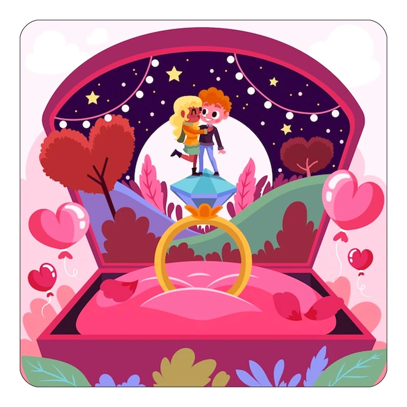 مگنت کاکتی مدل عاشقانه کد mp11244