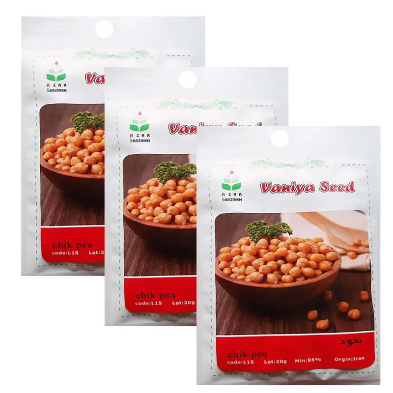 بذر نخود آذر سبزینه مدل L151 بسته 3 عددی بذر نخود آذر سبزینه مدل L151 بسته 3 عددی