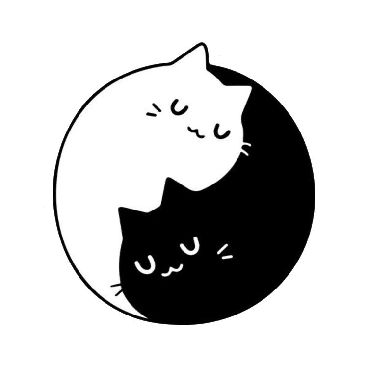 استیکر پارچه و لباس پاد آفرین مدل گربه  کیوت کد 751