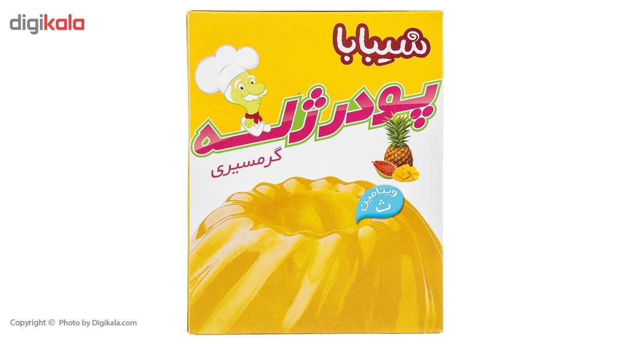 پودر ژله گرمسیری شیبابا مقدار 100 گرم