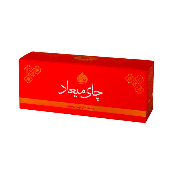 چای کیسه ای عطری میعاد بسته 25 عددی