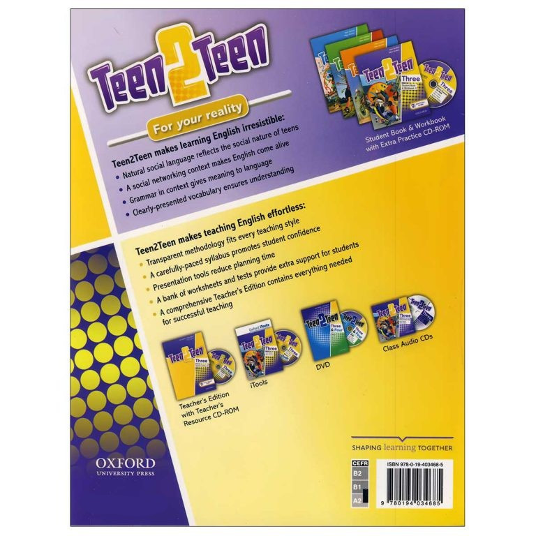 کتاب Teen 2 Teen 3 اثر Joan Saslow and Allen Ascher انتشارات سپاهان