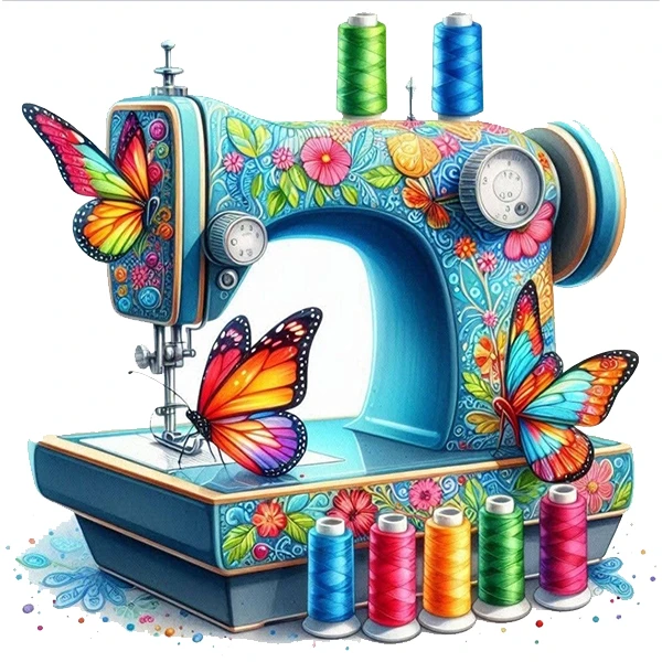 استیکر پارچه و لباس پاد آفرین طرح شغل خیاطی کد 4077