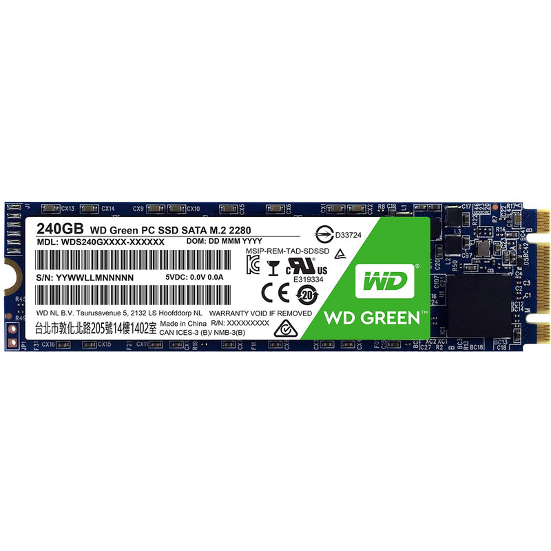 حافظه SSD وسترن دیجیتال مدل GREEN WDS240G1G0B ظرفیت 240 گیگابایت