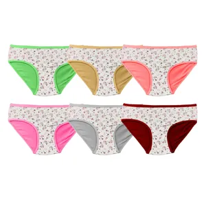 شورت زنانه مدل گلدار نخی بسته 6 عددی