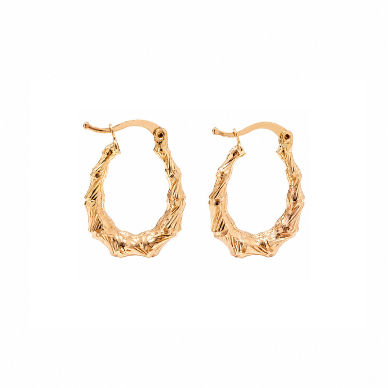 گوشواره کلیپسی طلا 18 عیار زنانه مان گالری مدل الکترا اشکی    کد EA01-0034600
